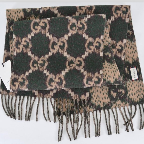 Gucci Reversible Wool Scarf NEW WITH TAGS - Picture 2 of 6